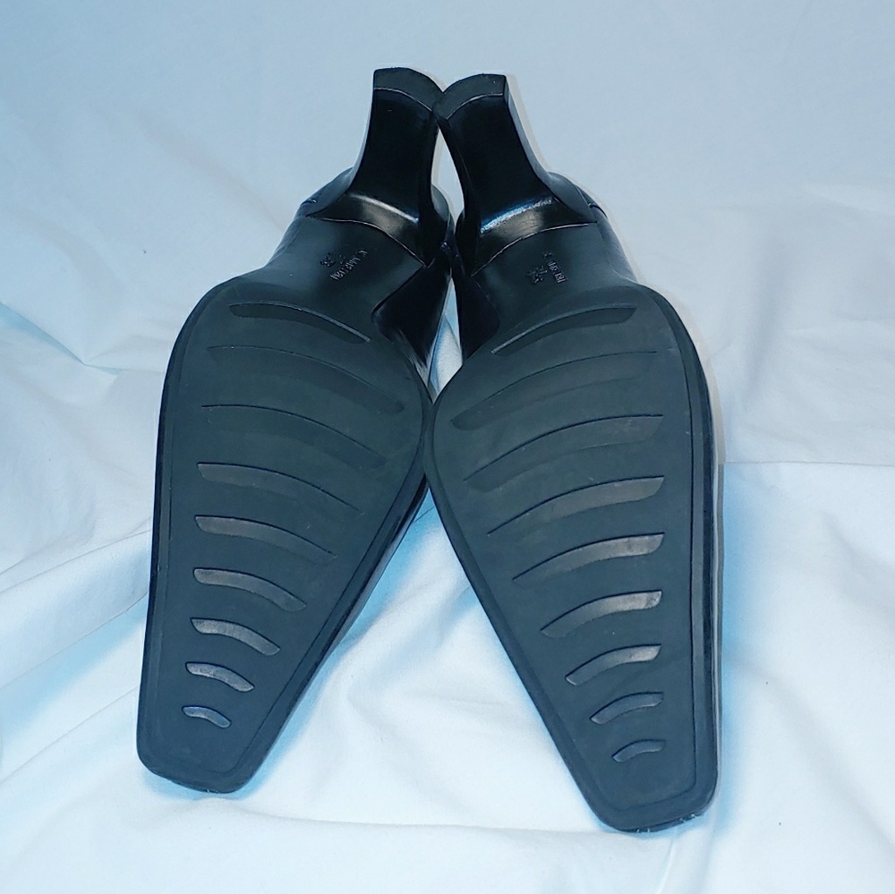 Offer$16🌷Anne Klein Black Leather Pumps Heels - Picture 4 of 8